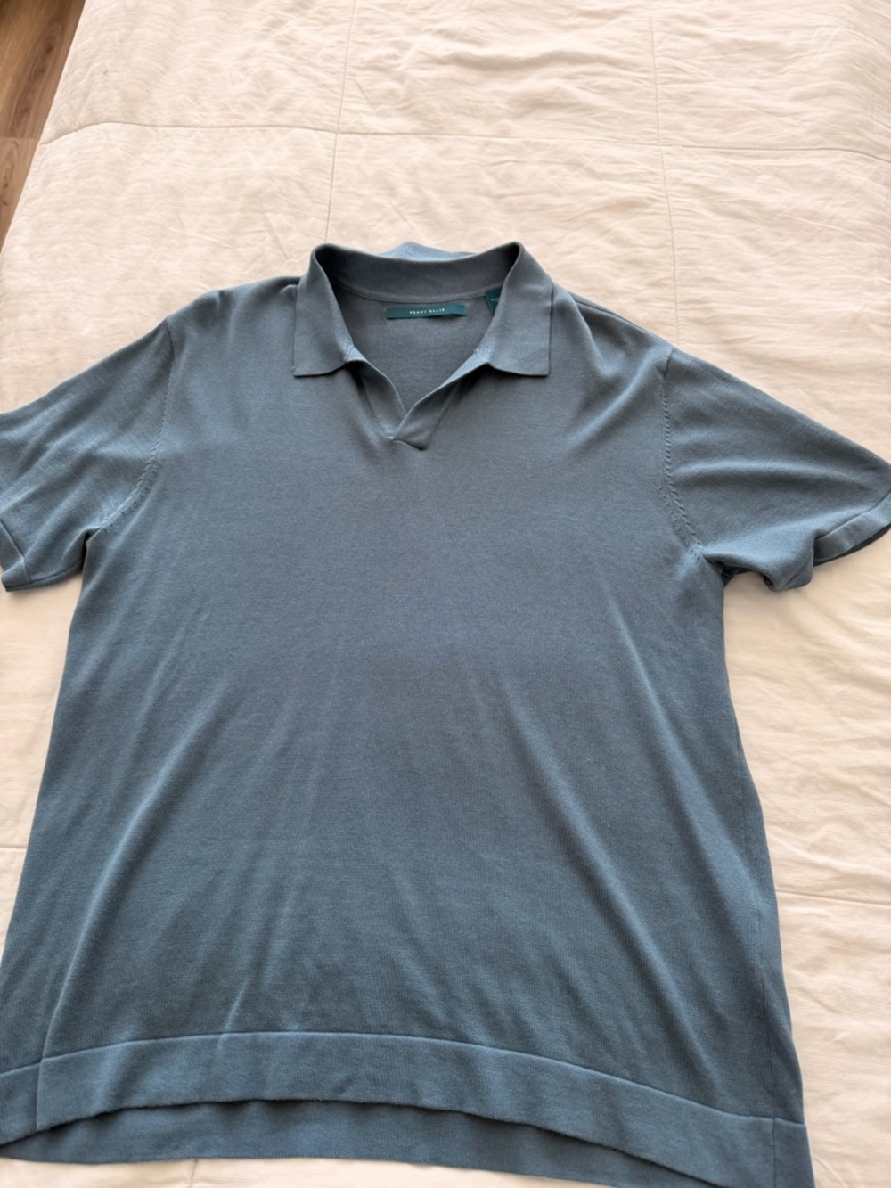 Perry Ellis Slate Blue Knit Polo